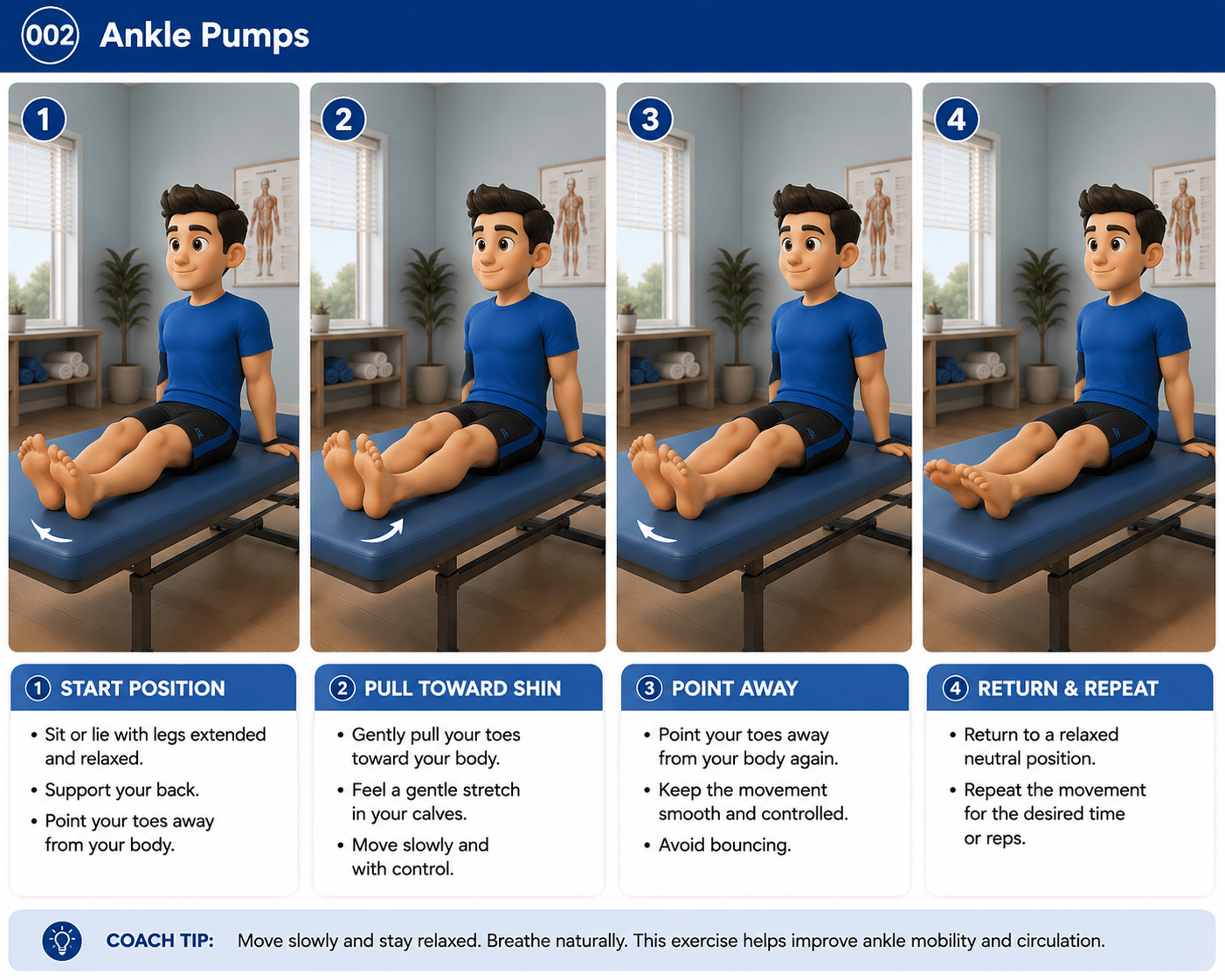 Ankle Pumps exercise guide