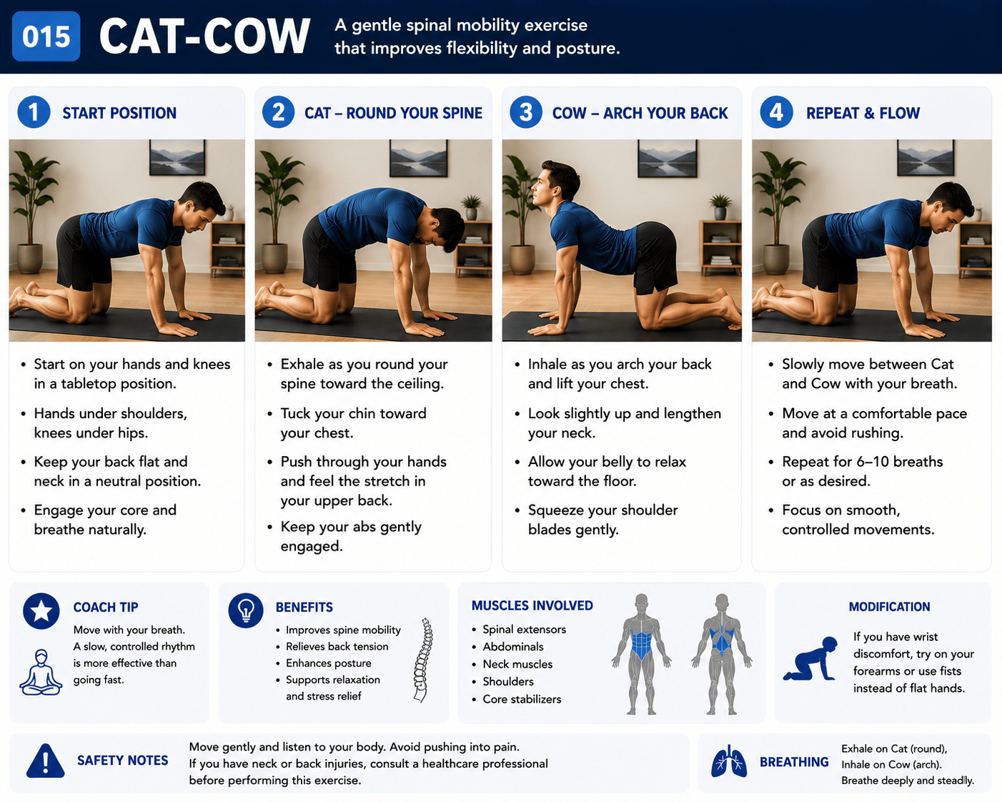 Cat-Cow exercise guide