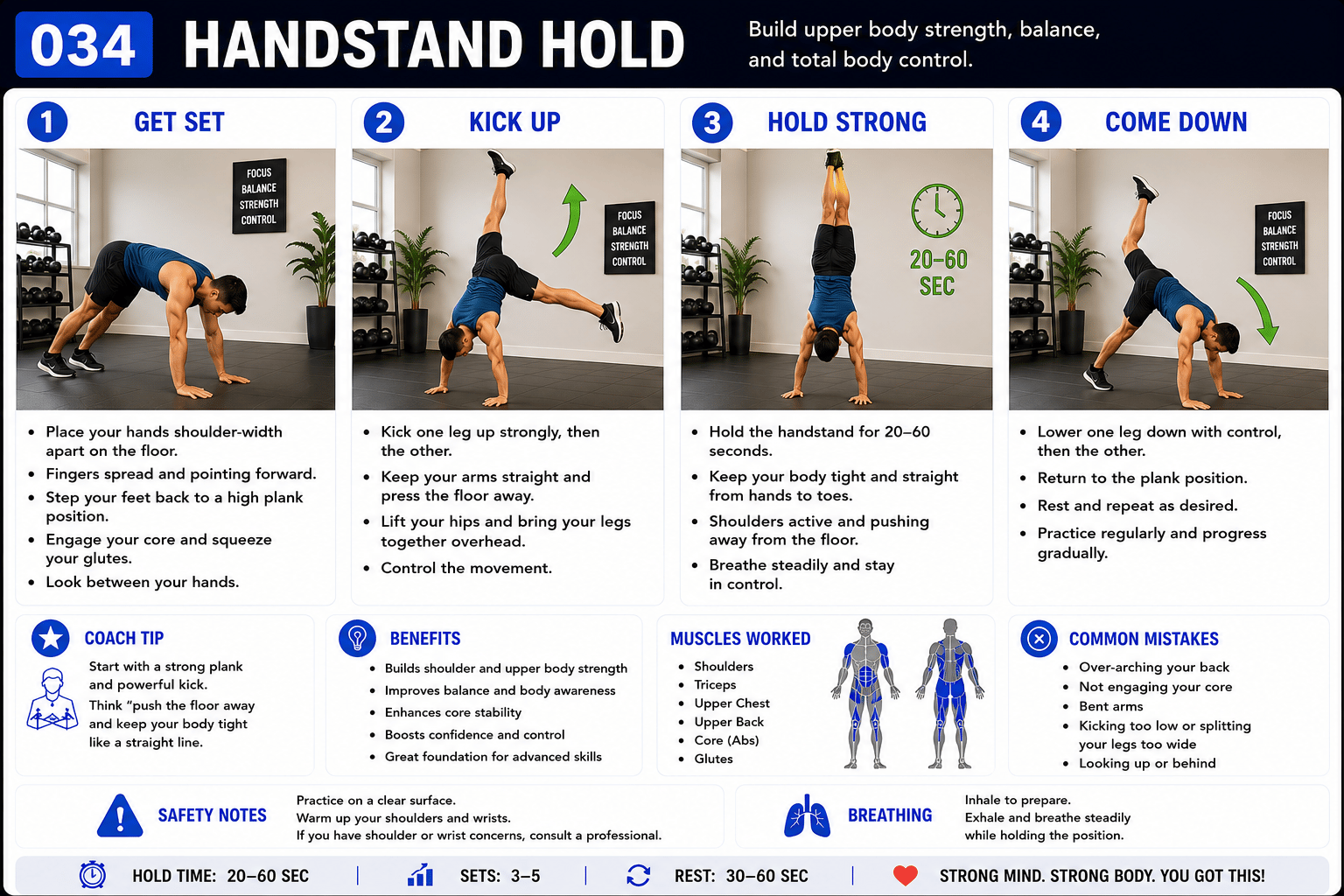 Handstand Hold exercise guide