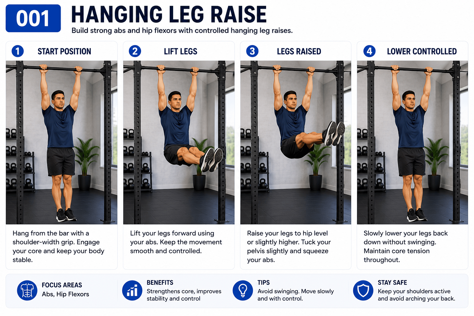 Hanging Leg Raise exercise guide