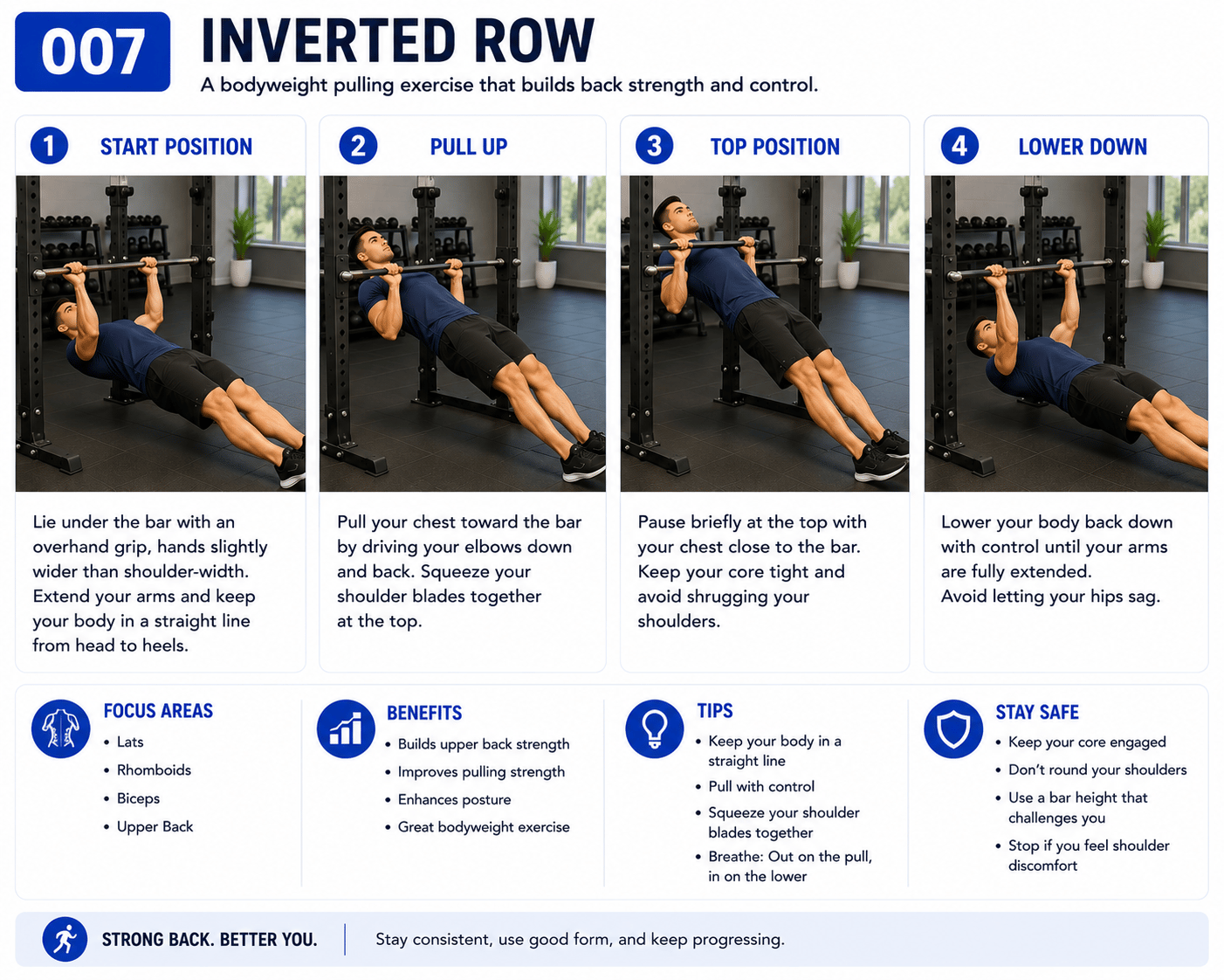 Inverted Row exercise guide
