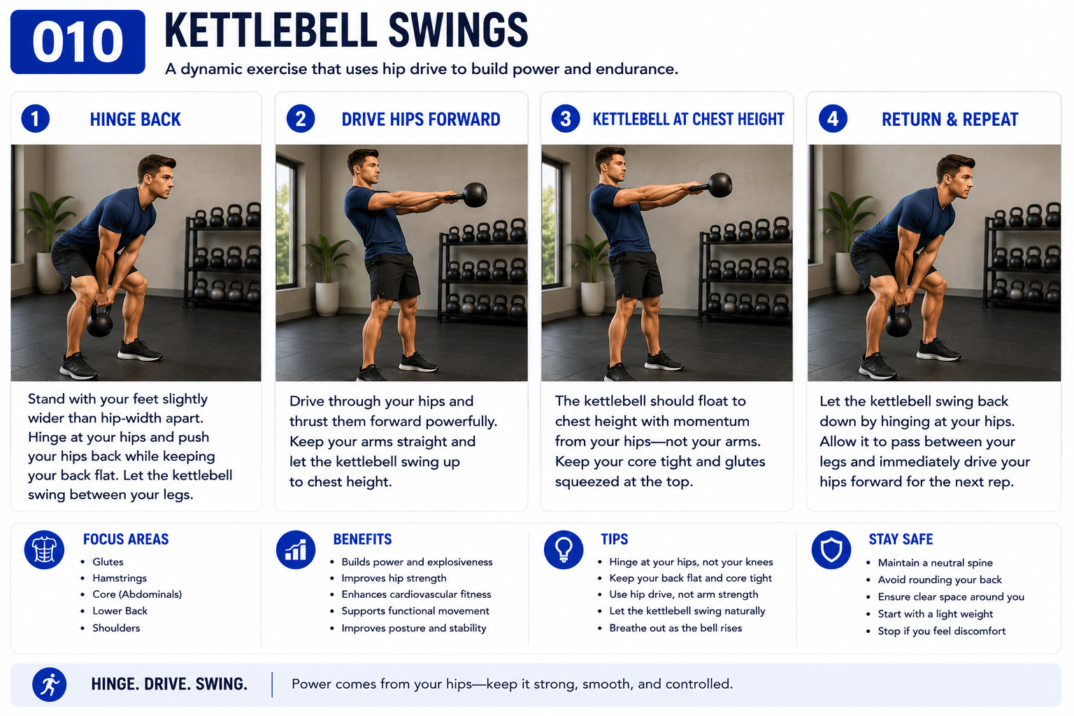 Kettlebell Swings exercise guide