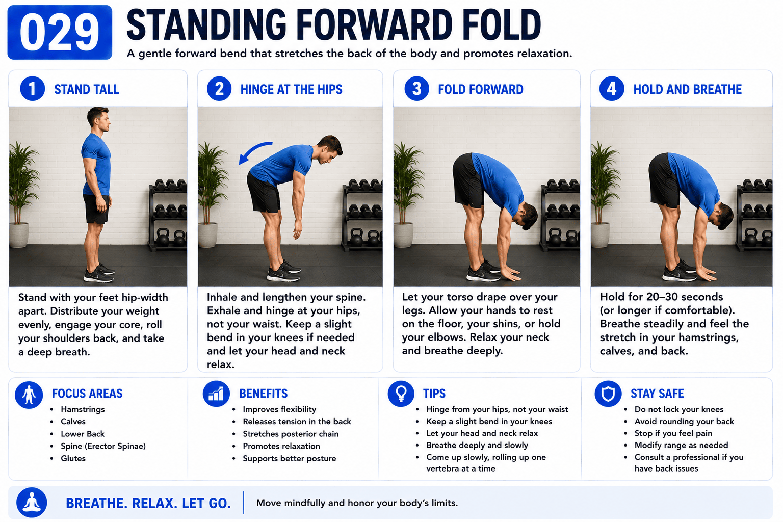 Standing Forward Fold exercise guide