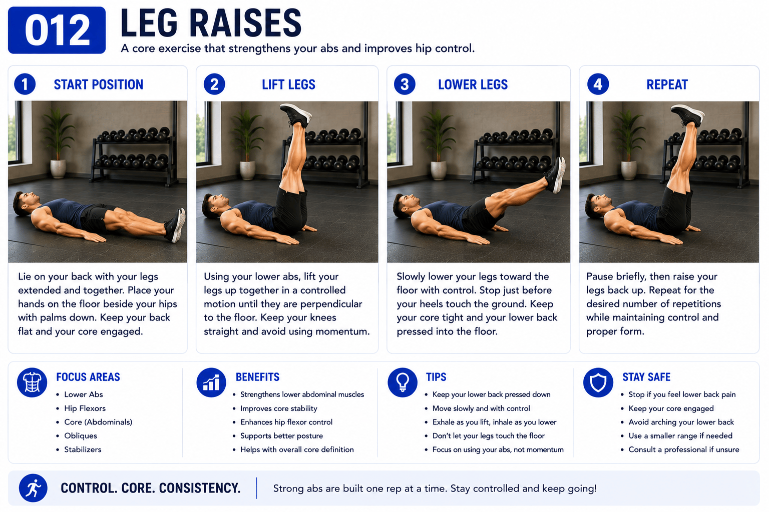 Leg Raises exercise guide
