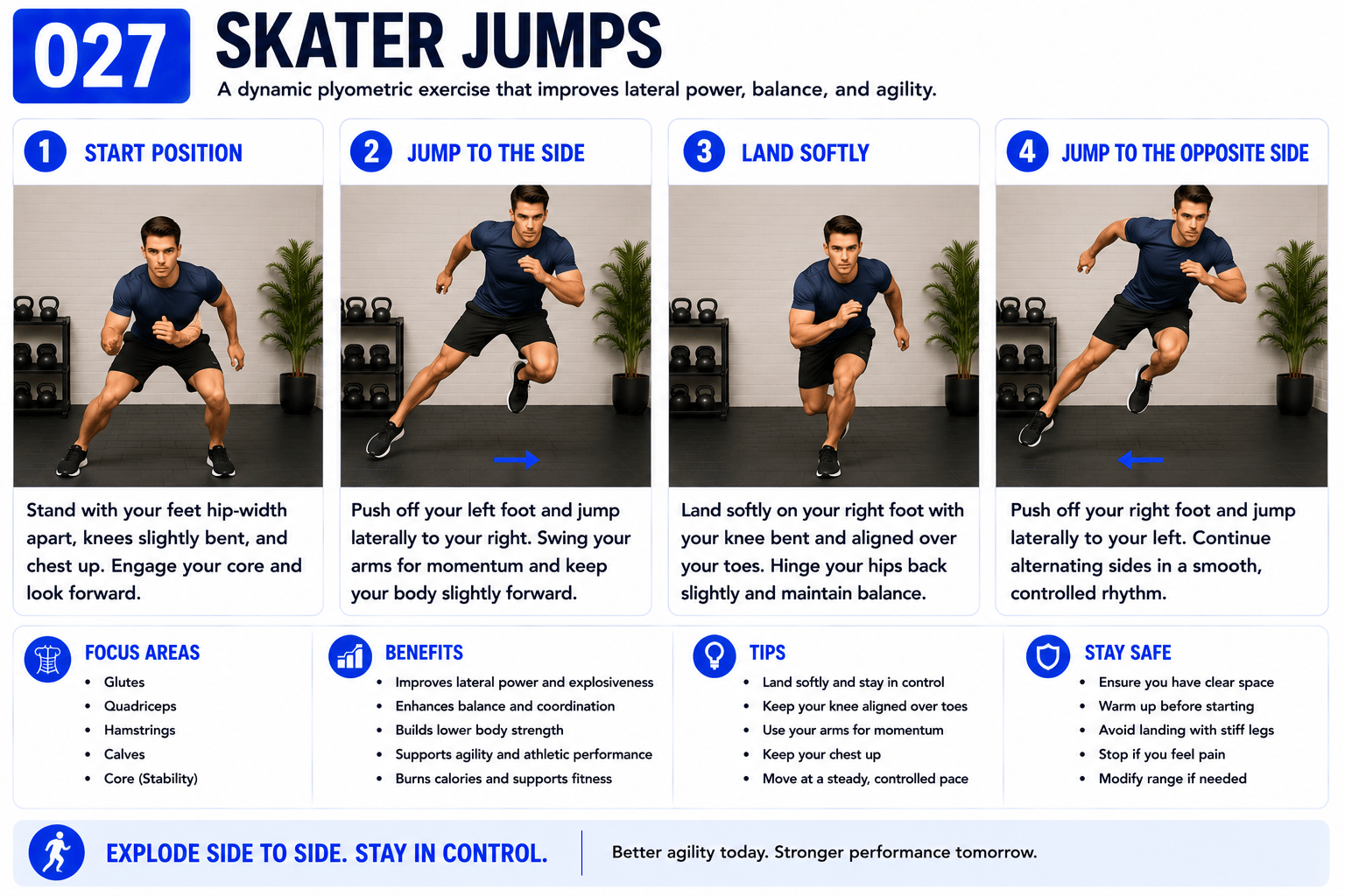 Skater Jumps exercise guide